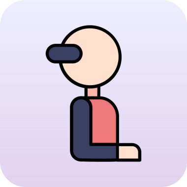 Genç adam giyen sanal gerçeklik kulaklık