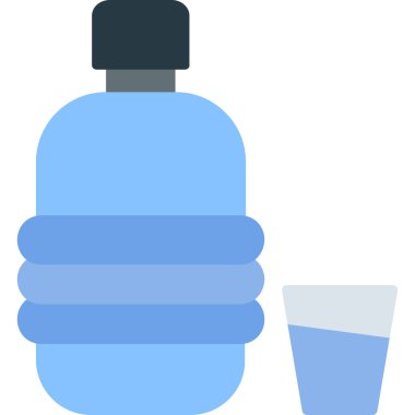 Su. Web simgesi basit illüstrasyon