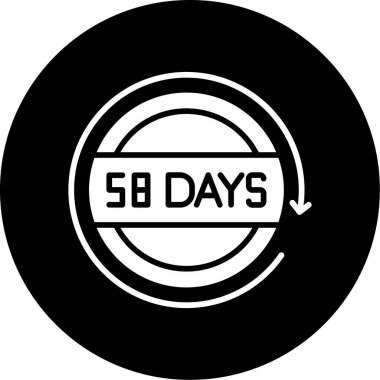 565 gün siyah pul. yuvarlak etiketli, etiketli.