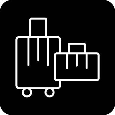 Bagaj simge vektör çizim