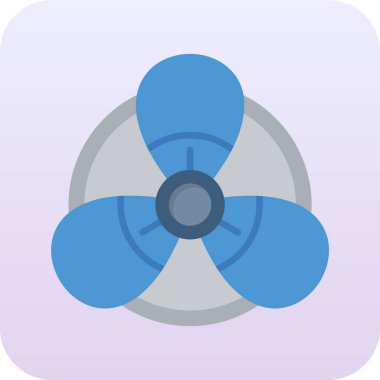 air fan simgesi vektör illüstrasyonu