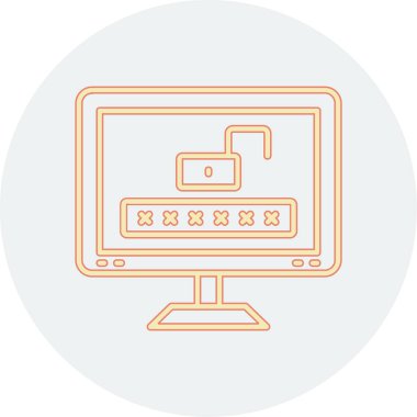 Bilgisayar simgesi. vektör illüstrasyonu