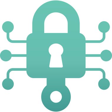 Kilit. Web simgesi basit illüstrasyon