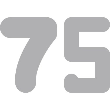 7 numaralı işaret simgesi, vektör illüstrasyonu