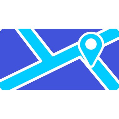 harita imleci ikon vektör illüstrasyon tasarımı