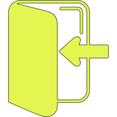 Yeşil ok. vektör çizim.