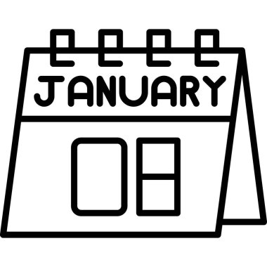 Takvim simgesi vektör illüstrasyonu