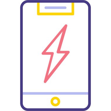 cep telefonu ikonu vektör illüstrasyonu