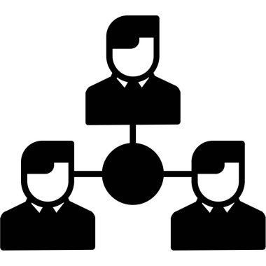 Ekip çalışması simge vektör çizim