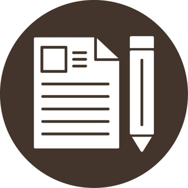 Belge. Web simgesi basit illüstrasyon