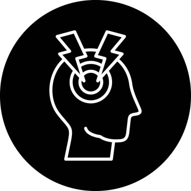 Vektör Beyin simgesi illüstrasyonu