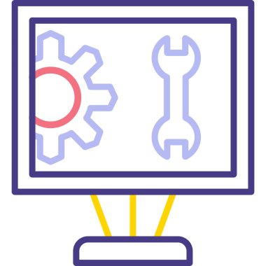 Seo simgesinin vektör illüstrasyonu