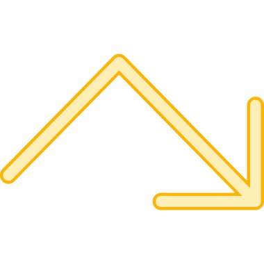 Ok işareti simgesi. yön sembolü. Navigasyon teması. düz dizayn. vektör illüstrasyonu