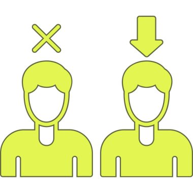 Bir kadın ve erkeğin vektör çizimi