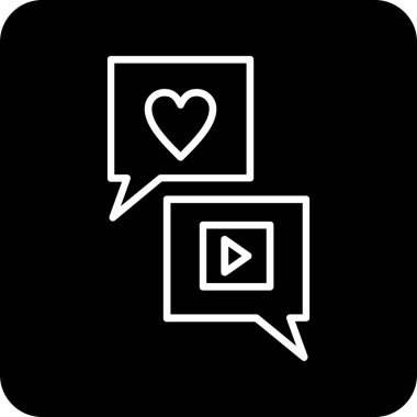 Modern b 'nin vektör illüstrasyonu kalp ikonundan yoksun