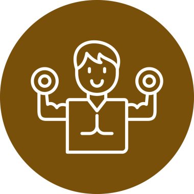 İş adamı. Web simgesi basit tasarım