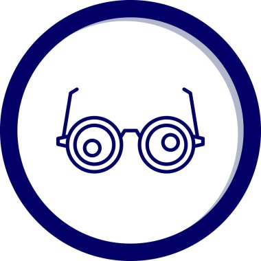 gözlük web simgesi basit tasarım