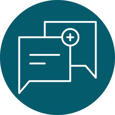 ileti ikonu vektör illüstrasyonu