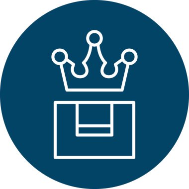 taç simgesi vektör illüstrasyonu