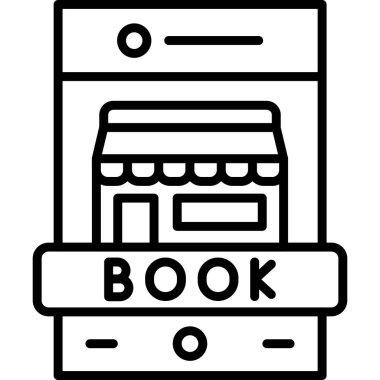 Kitap. Web simgesi basit tasarım