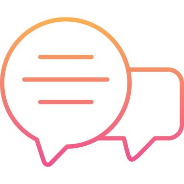 Konuş. Web simgesi basit illüstrasyon