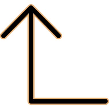 Yukarı Oklu Vektör Simgesi