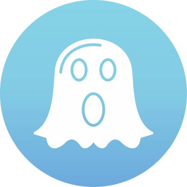 Hayalet. Web simgesi basit illüstrasyon