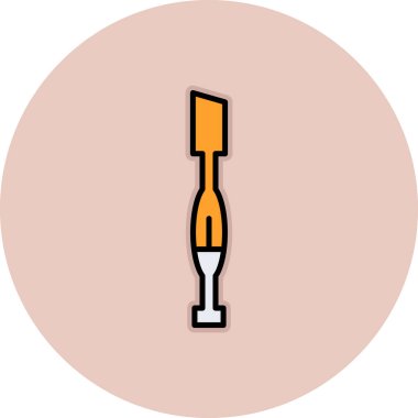 Fırça simgesi vektör illüstrasyonunu boya