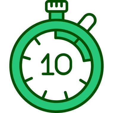 Moda Biçiminde Saat Simgesi İzole Arkaplan