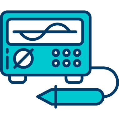 vektör olarak elektronik aygıt simgesi. logotype - doodle