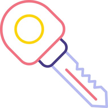 Anahtar. Web simgesi basit illüstrasyon