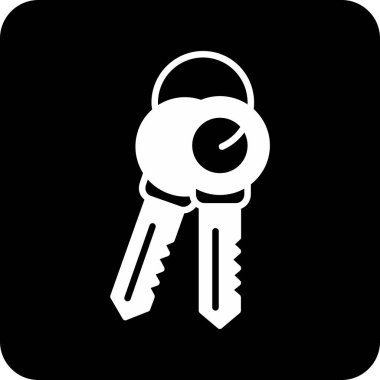 Anahtar. Web simgesi basit illüstrasyon