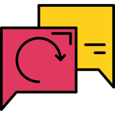 metin iletisi vektör illüstrasyon tasarımı ile konuşma balonu