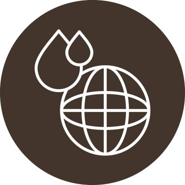 Küresel simge vektör illüstrasyonu