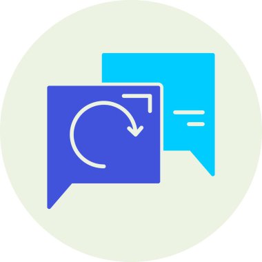 Konuş. Web simgesi basit illüstrasyon