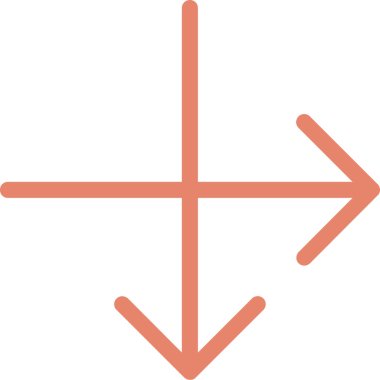 Ok sol vektör simgesi. Tarzıdır düz simgesi simgesi, portakal rengi, beyaz arka plan.