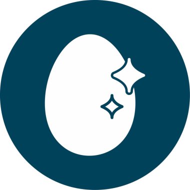 Yumurta simgesi vektör illüstrasyonu