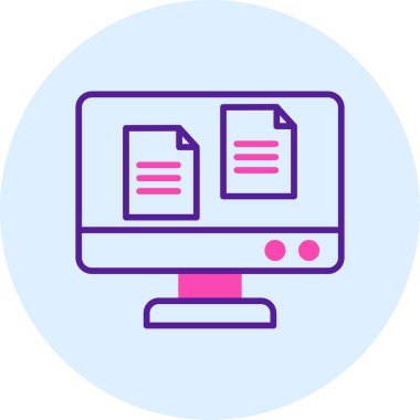 bilgisayar web simgesi basit tasarım