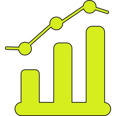 grafik ikonu vektör illüstrasyonu