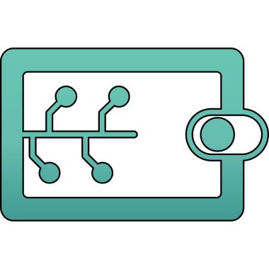 Akıllı telefon simgesi. Web için aygıt vektör simgelerinin özet çizimi