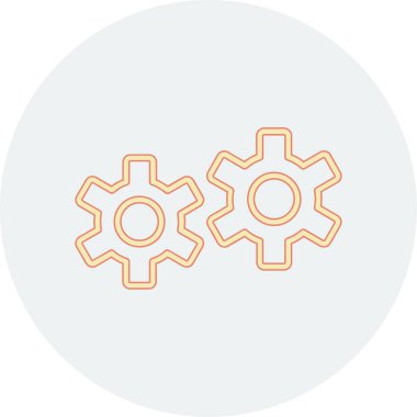 vektör dişli simgesi, vektör illüstrasyonu