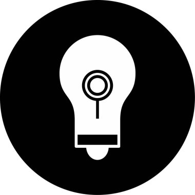 Ampul simgesinin vektör illüstrasyonu