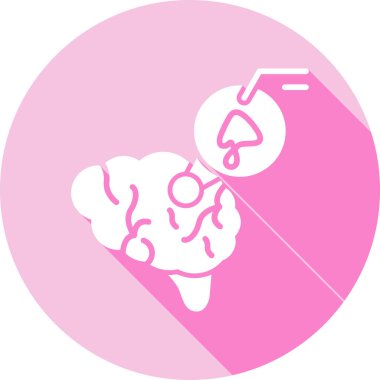 Bir beyin simgesinin vektör çizimi