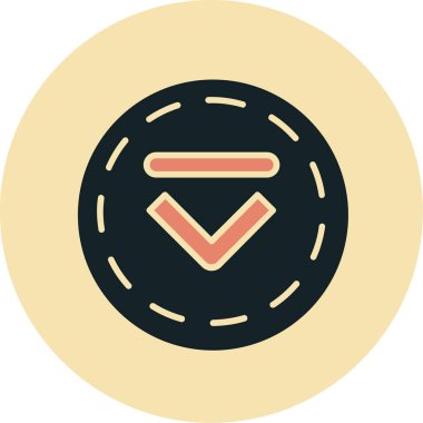 Modern bir simgenin vektör illüstrasyonu