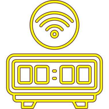 Moda biçimi izole edilmiş arkaplanda wifi simgesi