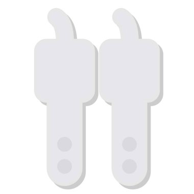 beyaz ve siyah renkli ataç