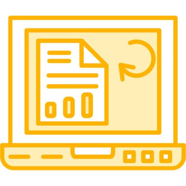 belge simgesi vektör illüstrasyonu