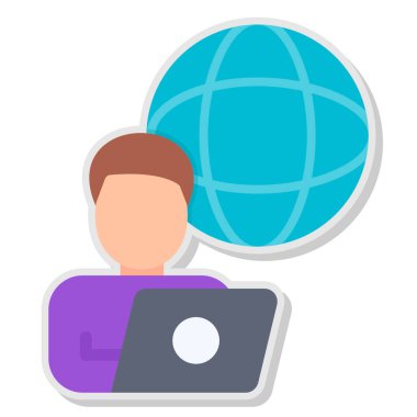 Ağ web simge vektör çizim