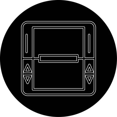 fırın simgesi modada izole edilmiş arka plan