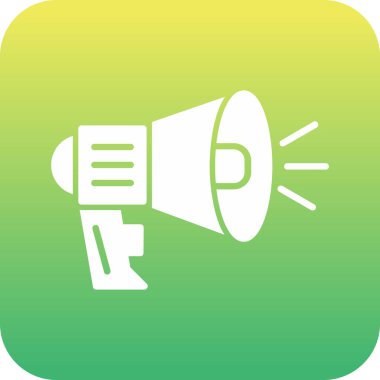 Hoparlör simgesi soyut arka grubunda izole edildi